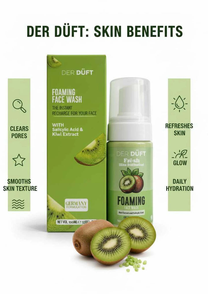 DER DUFT Foaming  | Salicylic Acid Instant Skin Recharge & Acne Control - Germany Formulation Face Wash (100 ml)