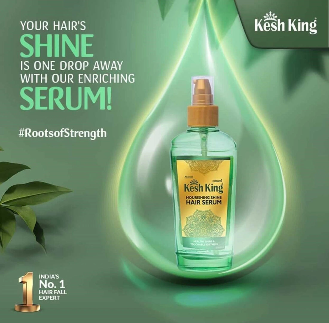 Kesh King Nourishing Shine Hair Serum | Smooth, Silky & Frizz-Free Hair | Lightweight Hair Serum | 100ml