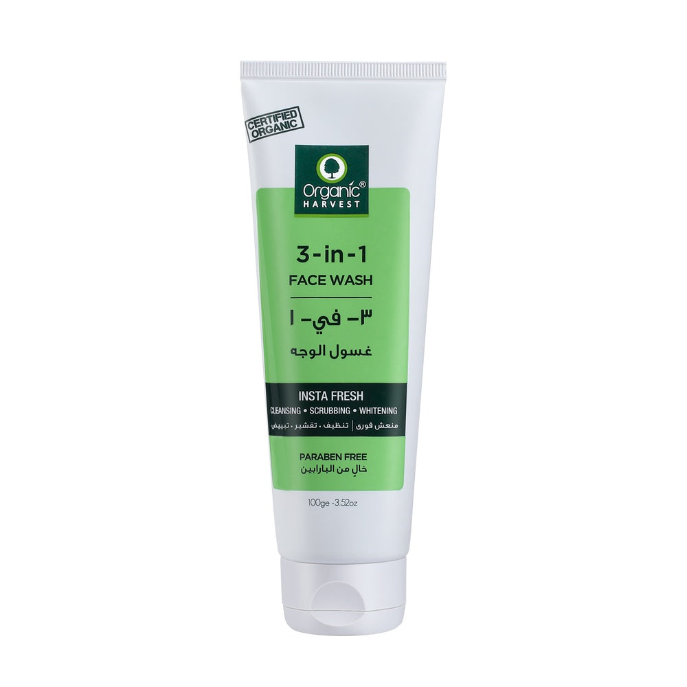 ORGANIC HARVEST 3-in-1 Face Wash – 100g