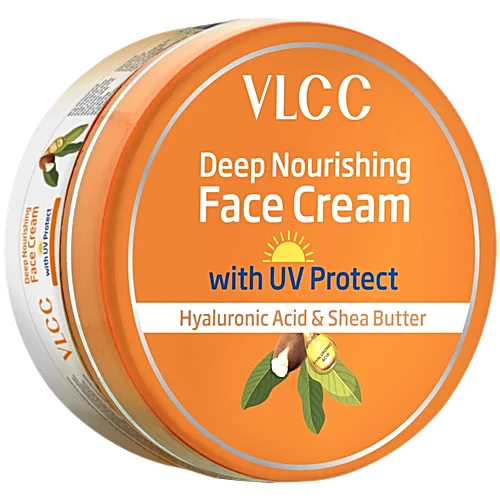 VLCC Deep Nourishing Face Cream With UV Protect Hyaluronic Acid & Shea Butter, 50 g