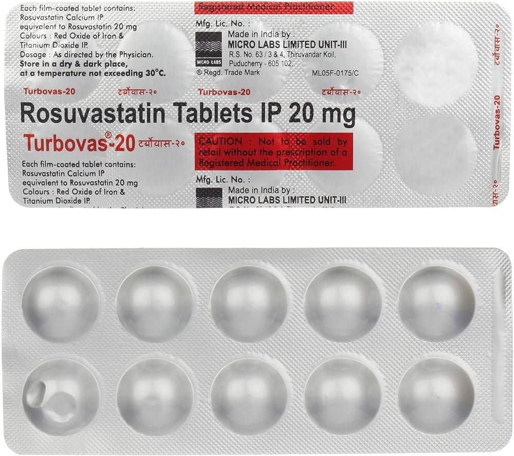 Rosuvastatin Tablets IP 20 mg