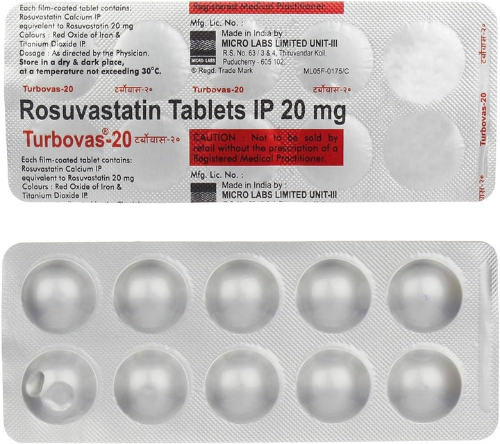 Rosuvastatin Tablets IP 20 mg