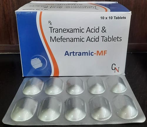 Tranexamic Acid 500mg and Mefenamic Acid 250mg Tablets