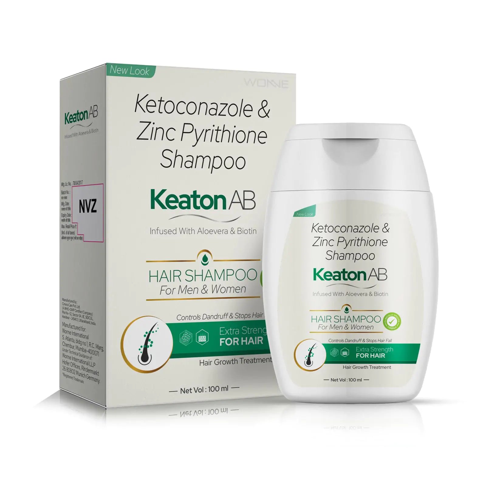 Jan Aushadhi Vitran Ketoconazole 2% w/v, Biotin and Zinc Pyrithione 1% w/v Shampoo