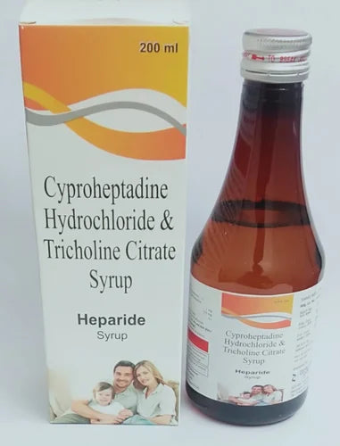 Tricholine Citrate 275 mg + Cyproheptadine Hydrochloride 2 mg Syrup (200 ml Bottle)