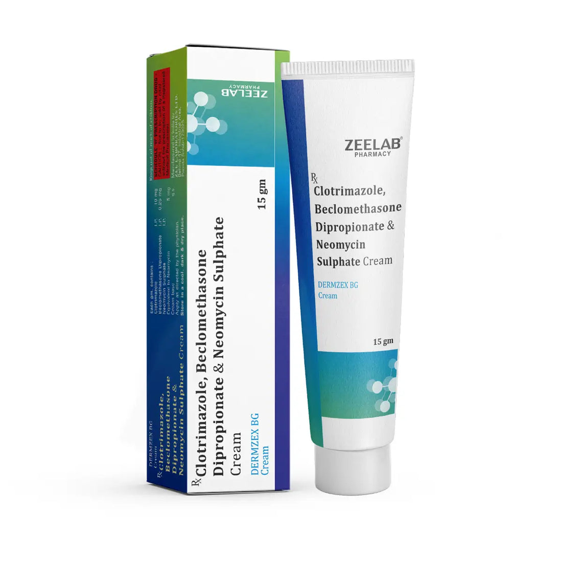 Beclometasone (0.025% w/w) + Neomycin (0.5% w/w) + Clotrimazole (1% w/w) Cream (15gm)