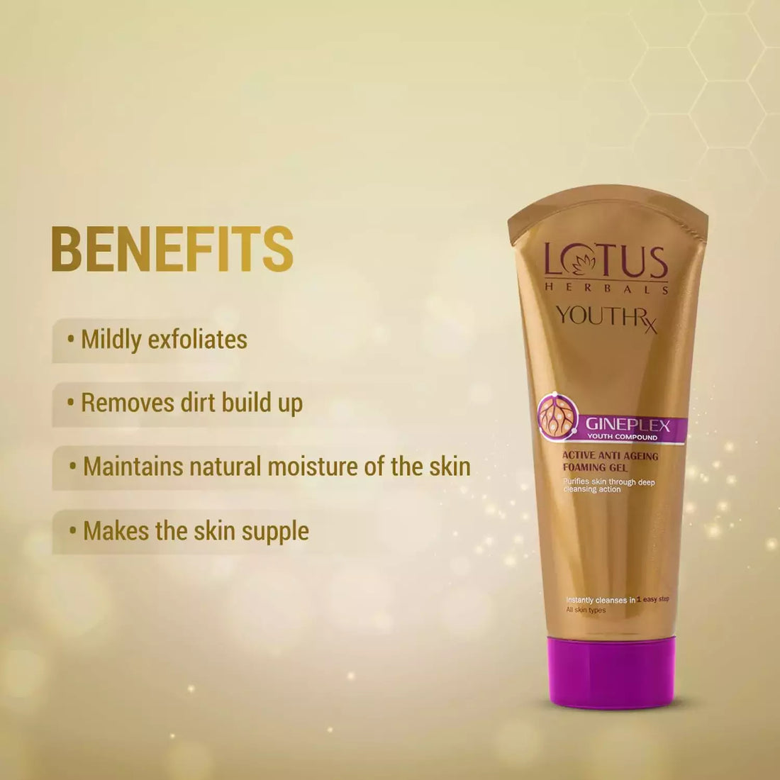 Lotus Herbals YouthRx Active Anti Ageing Foaming Face Wash Gel | 100g