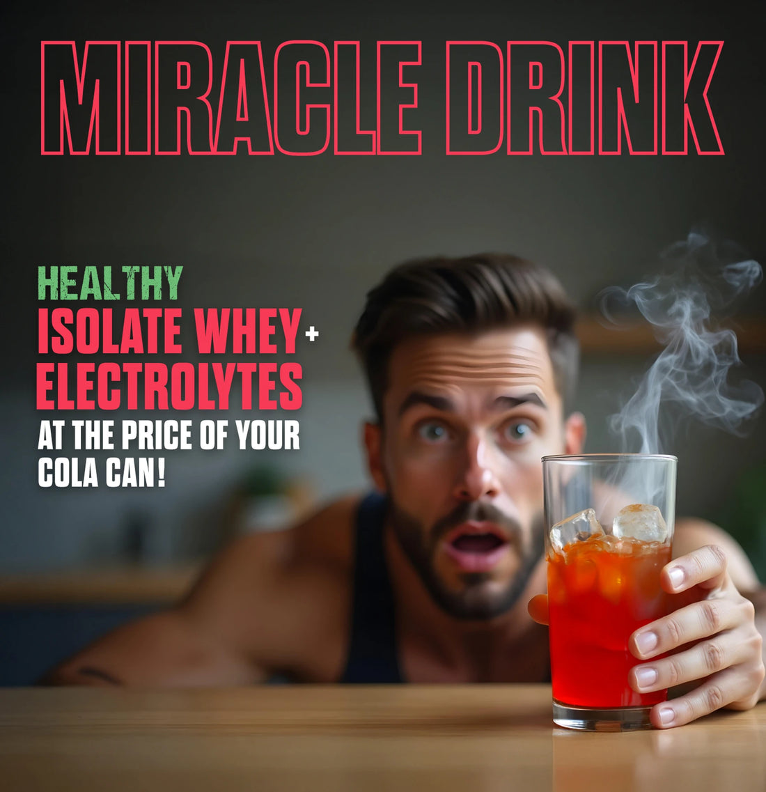 BigMuscles Fizzy Whey Clear Whey Protein Isolate + Electrolytes | 80% Protein | 0g Lactose | 0 Added Sugar | 600g