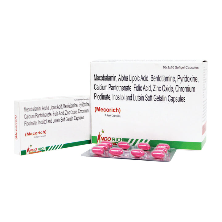 Alpha Lipoic Acid, Mecobalamin, Benfotiamine, Vitamins and Essential Minerals Capsules