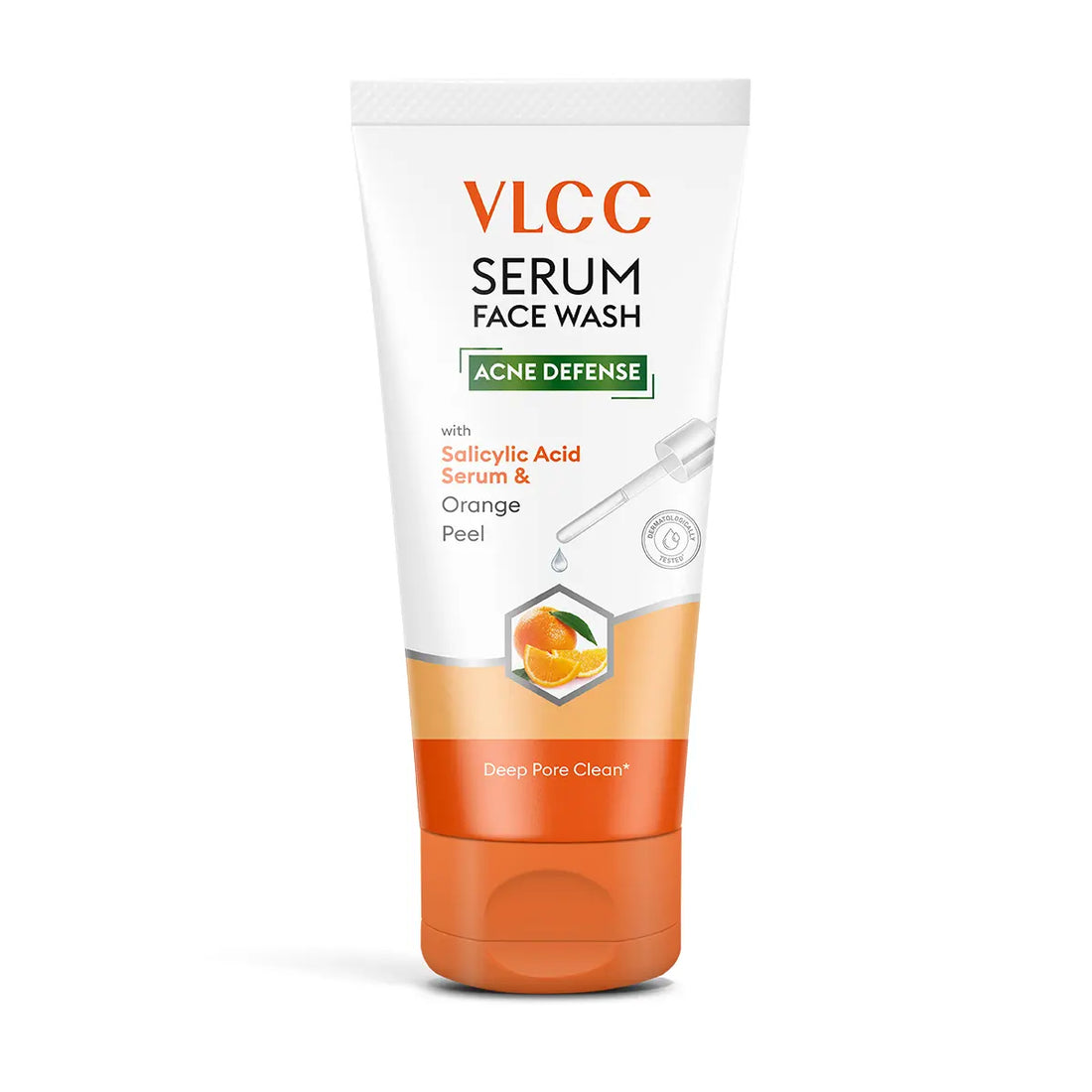 VLCC Acne Defense Serum Face Wash with Salicylic Acid Serum & Orange - 50ml
