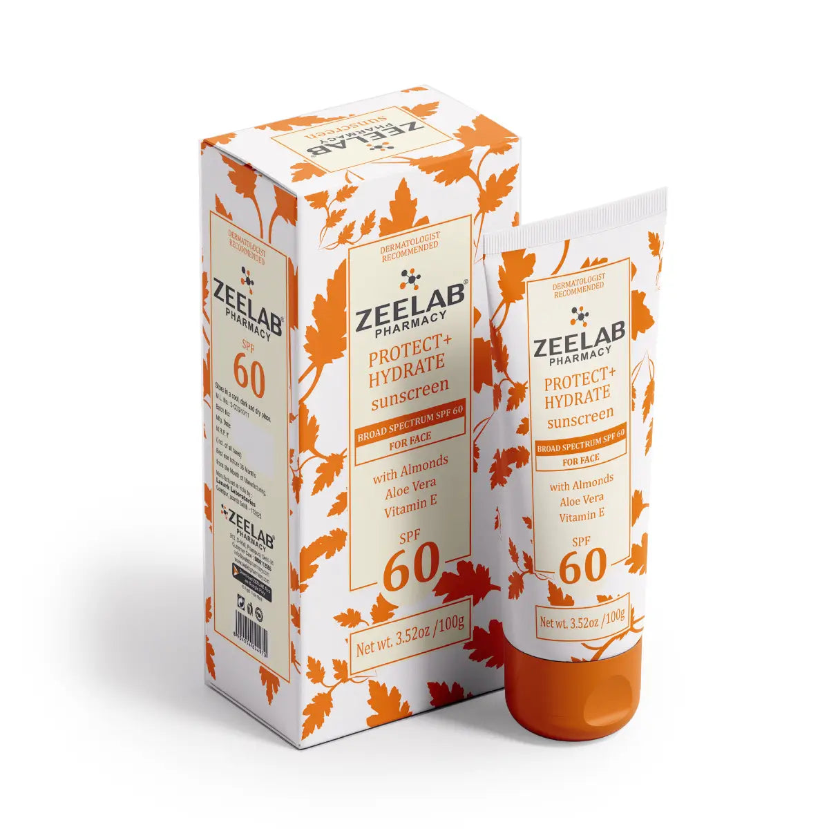 ZEELAB Sunscreen Lotion Protect + Hydrate SPF 60 & 30 | Broad Spectrum UVA/UVB Protection with Hydrating Formula | 100g