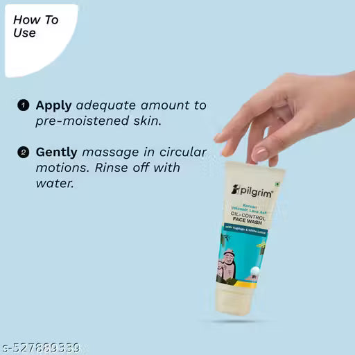 Pilgrim Korean Volcanic Lava Ash Oil-Control Face Wash (50 ml)
